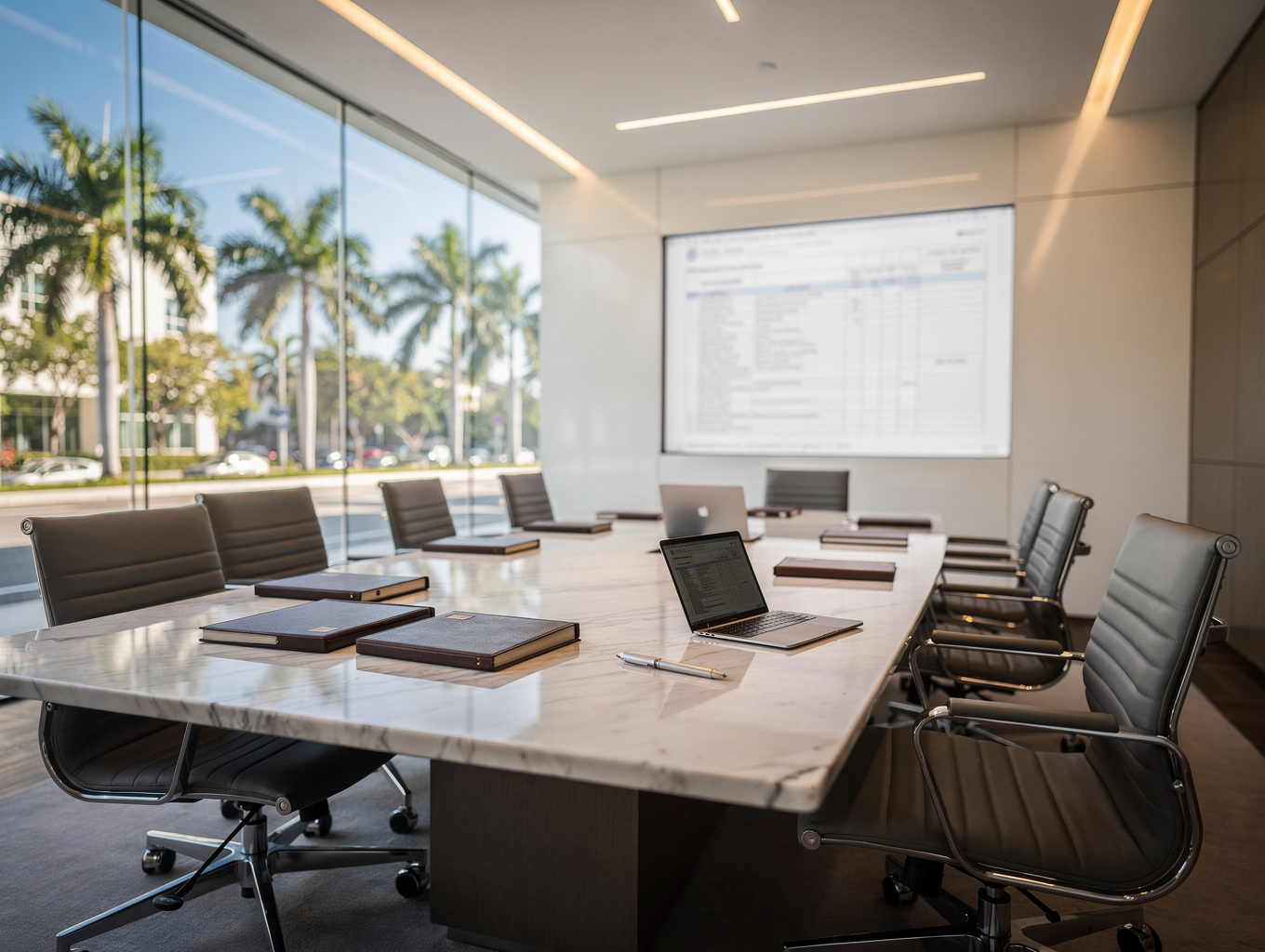 Corporate office environment for legal governance